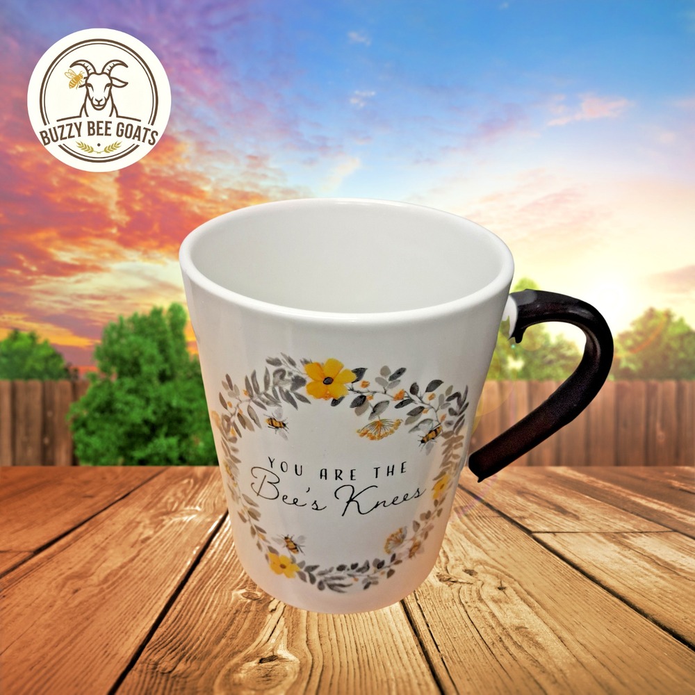 Royal Norfolk Porcelain Coffee Mug You Are The Bee's Knees' Floral Bee 12 oz